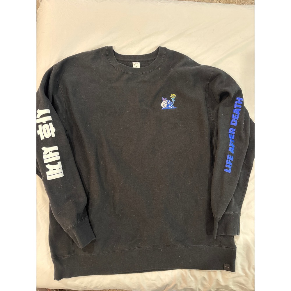 Cloak Brand Life After Death Black Crewneck Sweatshirt Skull Graphic 3XL Mens